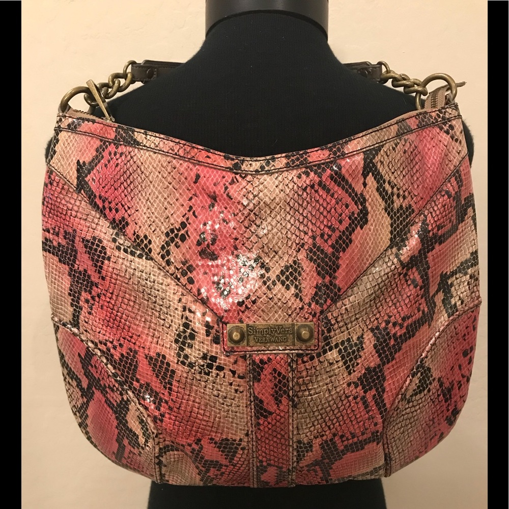NEW Snakeskin SIMPLY VERA WANG HOBO